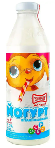 Йогурт ЗЛАГОДА для дітей від 9 міс, вітамінізований, 3%, 200 г